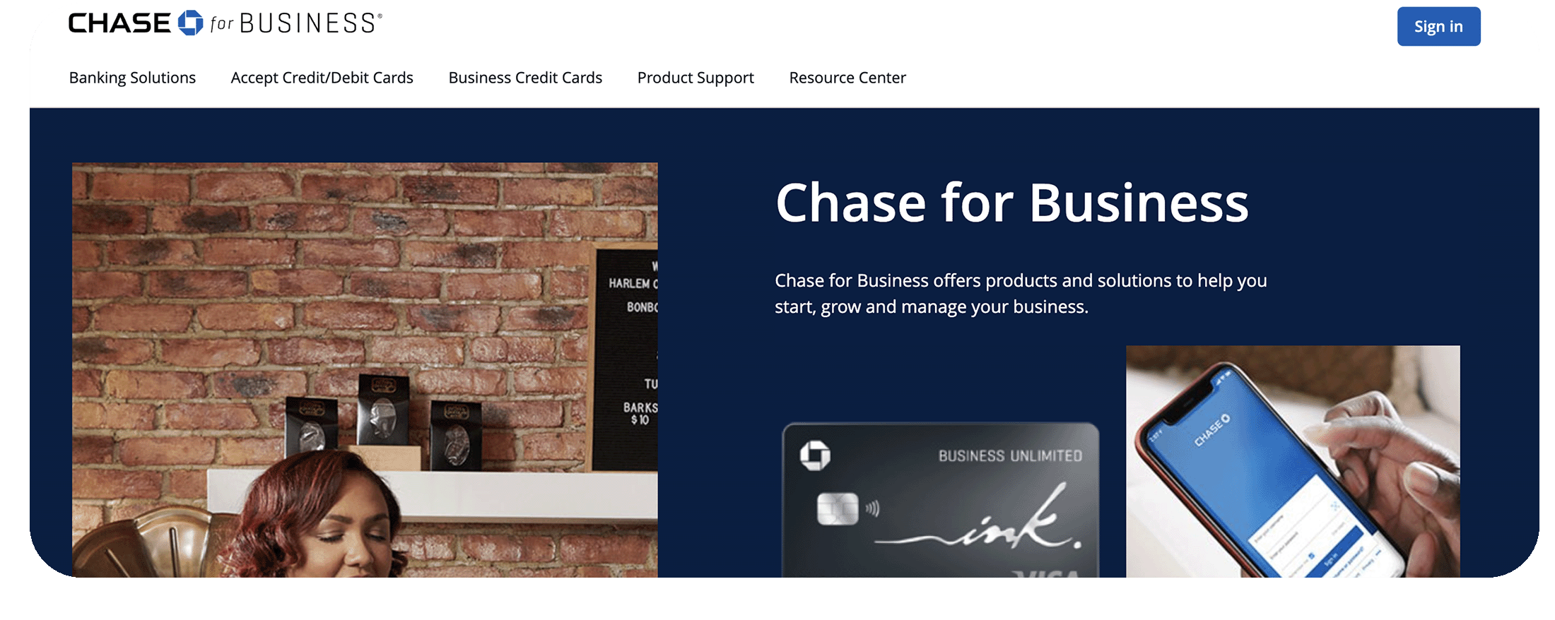Alternative to Brex from Traditional Bank Category — Chase — Image