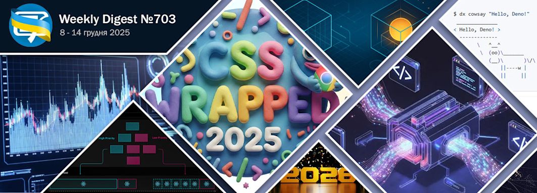 Фронтенд-дайджест №703 (8 - 14 грудня 2025)