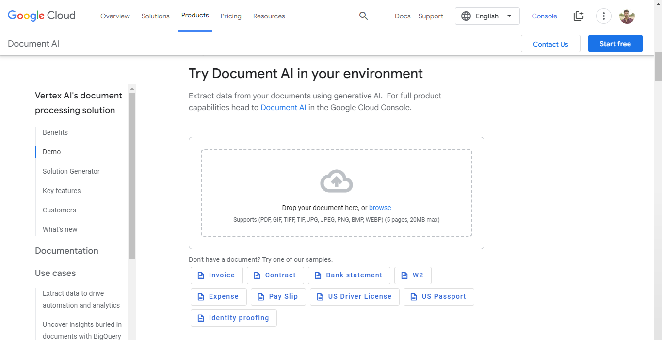 Google Document AI