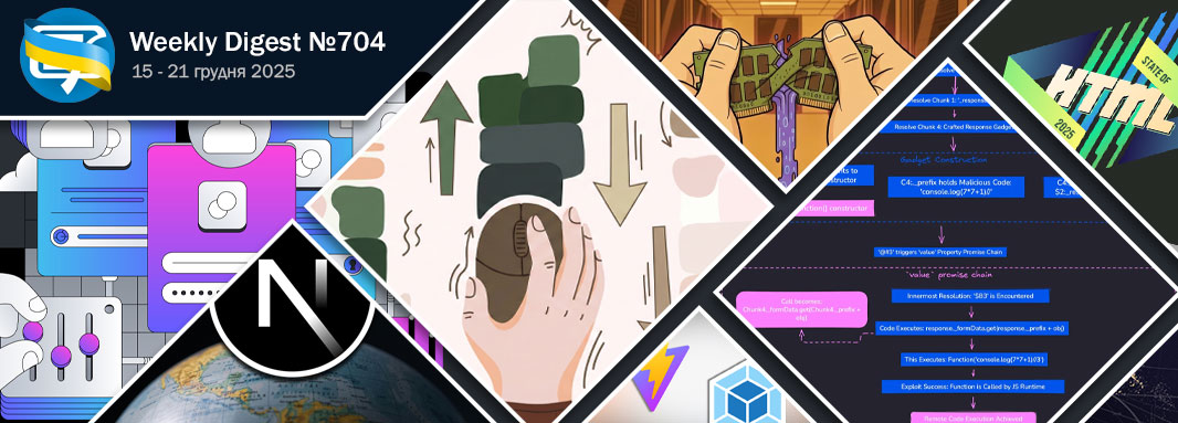 Фронтенд-дайджест №704 (15 - 21 грудня 2025)