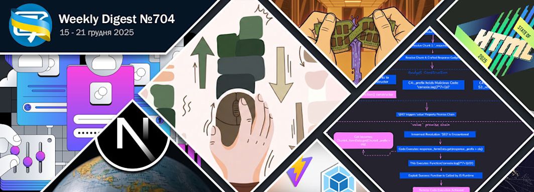 Фронтенд-дайджест №704 (15 - 21 грудня 2025)