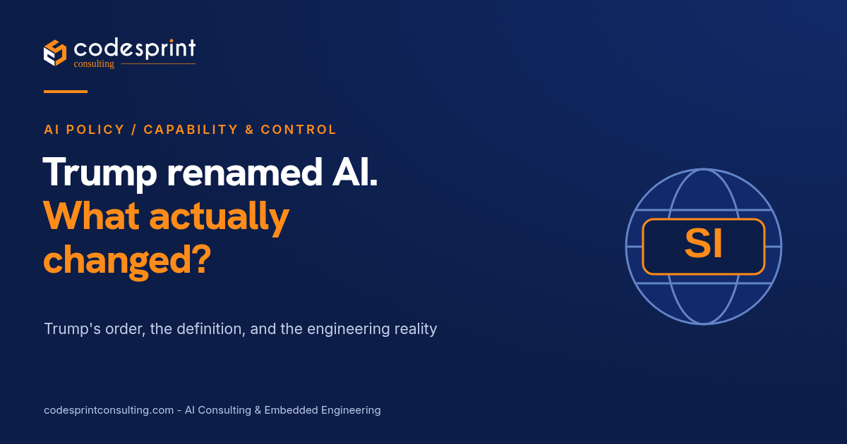 Trump renamed AI "SI". What changed, and what did not?