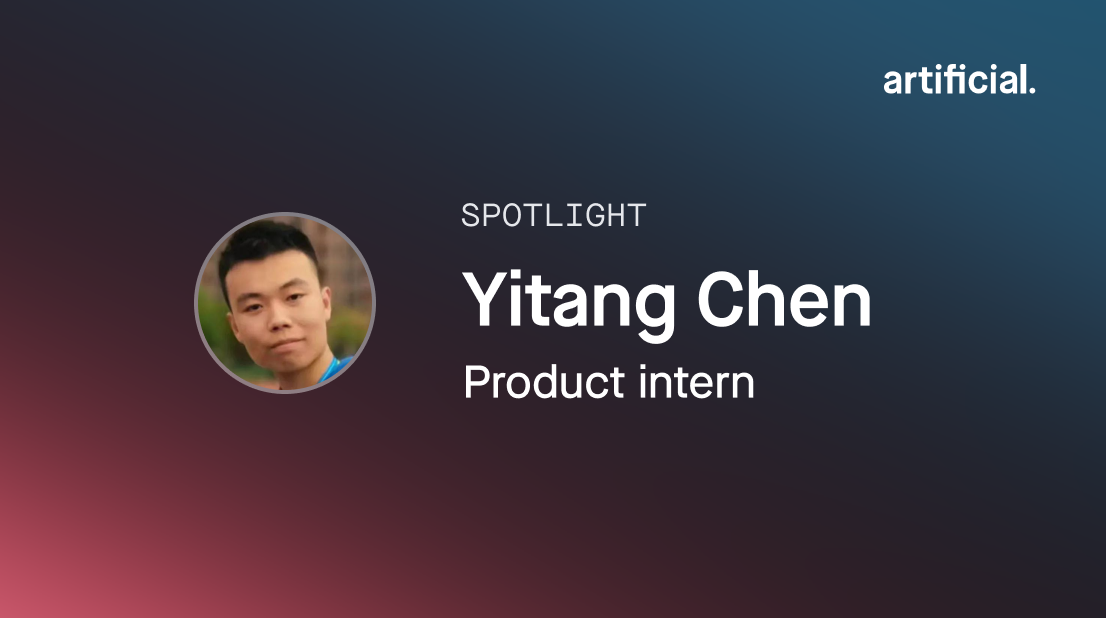 Spotlight: Product intern Yitang Chen