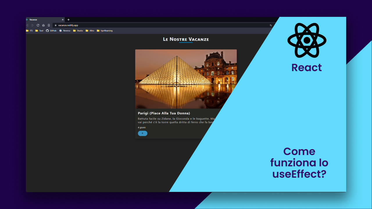 Come funziona lo useEffect in React: Esempio pratico