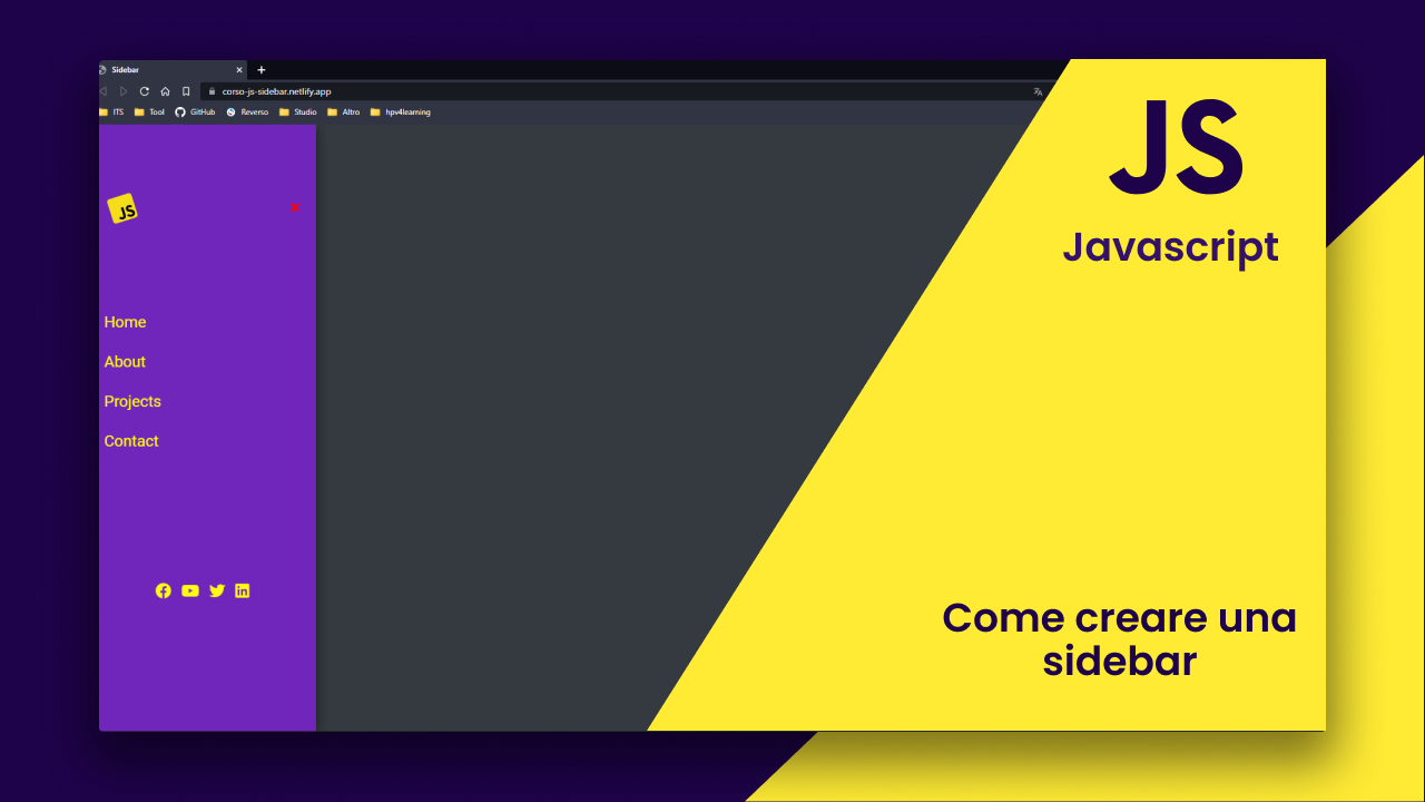Come creare una Sidebar in Javascript