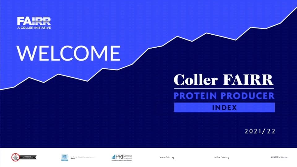 Coller FAIRR Protein Producer Index 2021/22 Report Launch Webinar Video ...