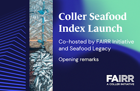 Seafood Index Launch Opening Remarks
