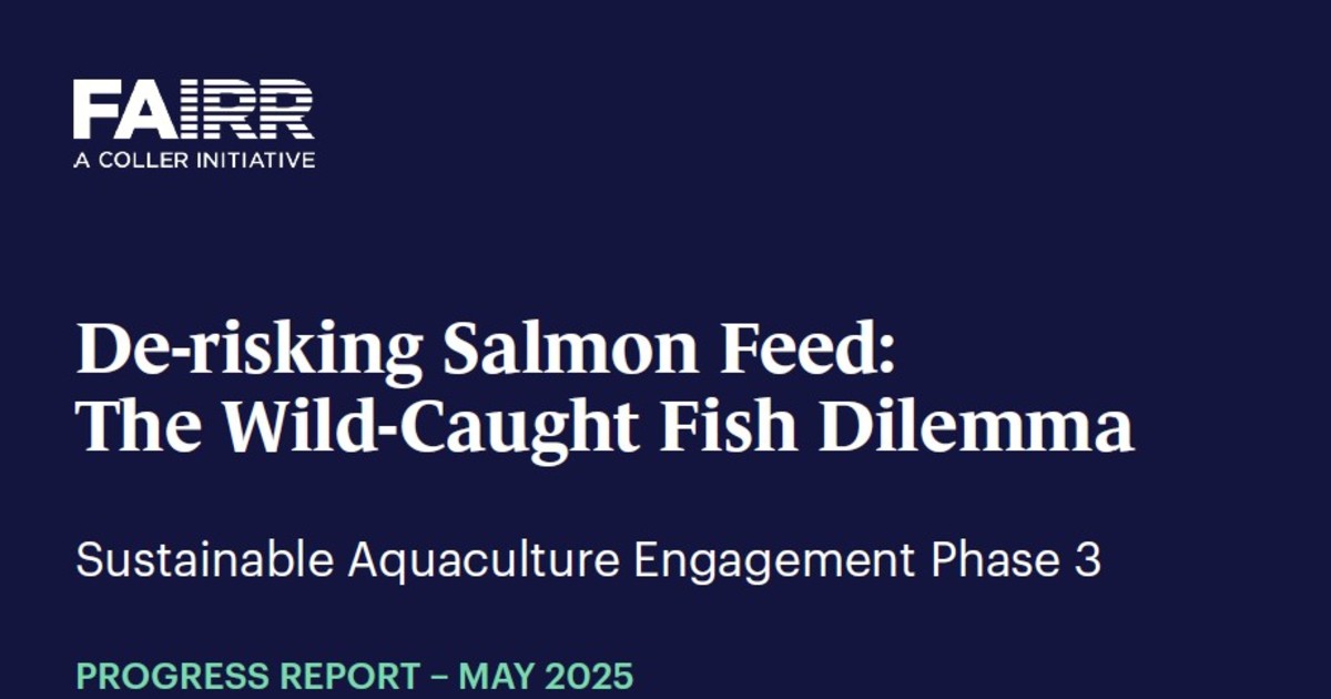 Affirm Fish De-risking Salmon Feed: The Wild-Caught Fish Dilemma | FAIRR