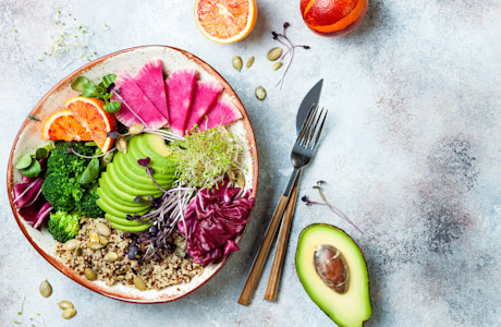 stock-photo-vegan-detox-buddha-bowl-with-quinoa-micro-greens-avocado-blood-orange-broccoli-watermelon-1552209608