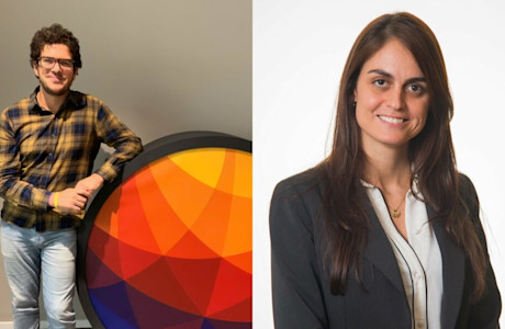 Innovation and New Business Director Sergio Pinto and Sustainability Director Mariana Modesto