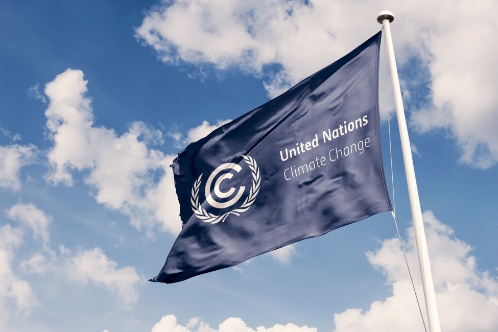 UN Climate Change flag 