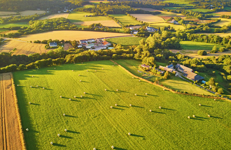 Farm aerial view