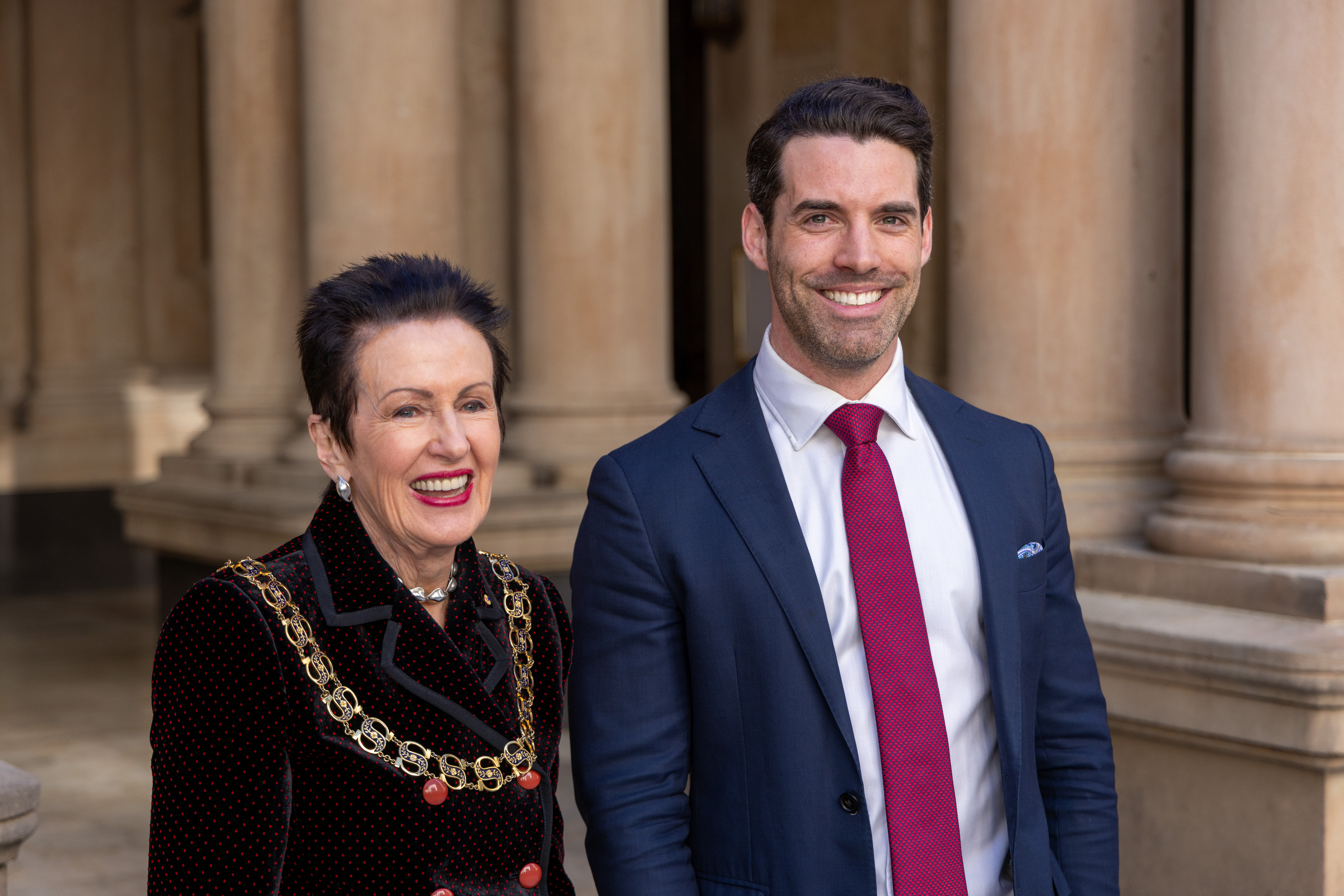 Lord Mayor of Sydney, Clover Moore AO and Deputy Lord Mayor Zann Maxwell