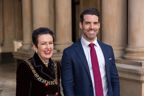 Lord Mayor of Sydney, Clover Moore AO and Deputy Lord Mayor Zann Maxwell