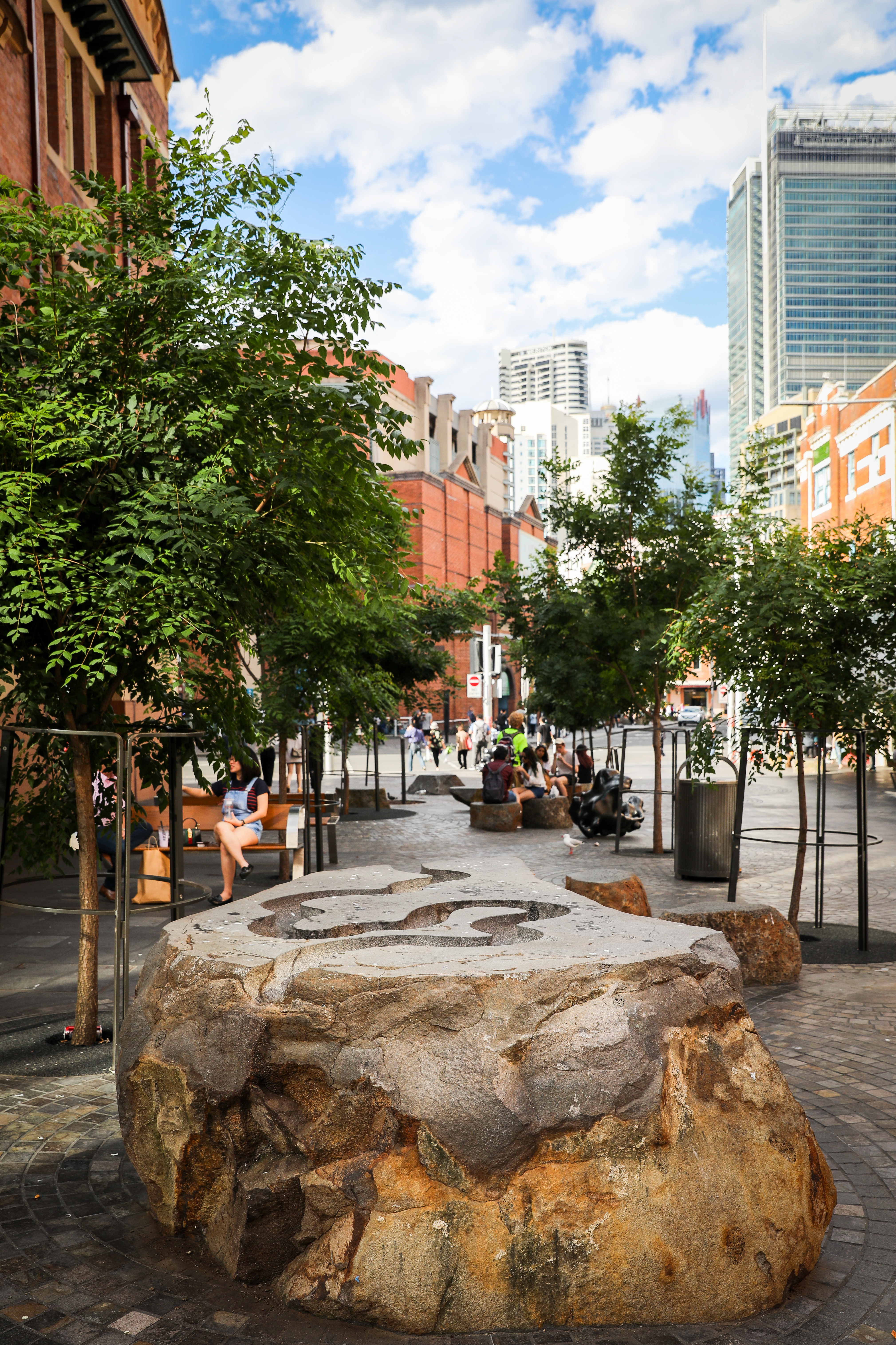 Scholar's Rocks provide seating