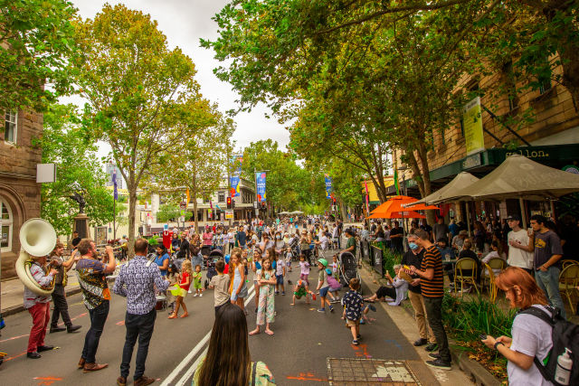 Summer Streets on Harris Street in February 2022