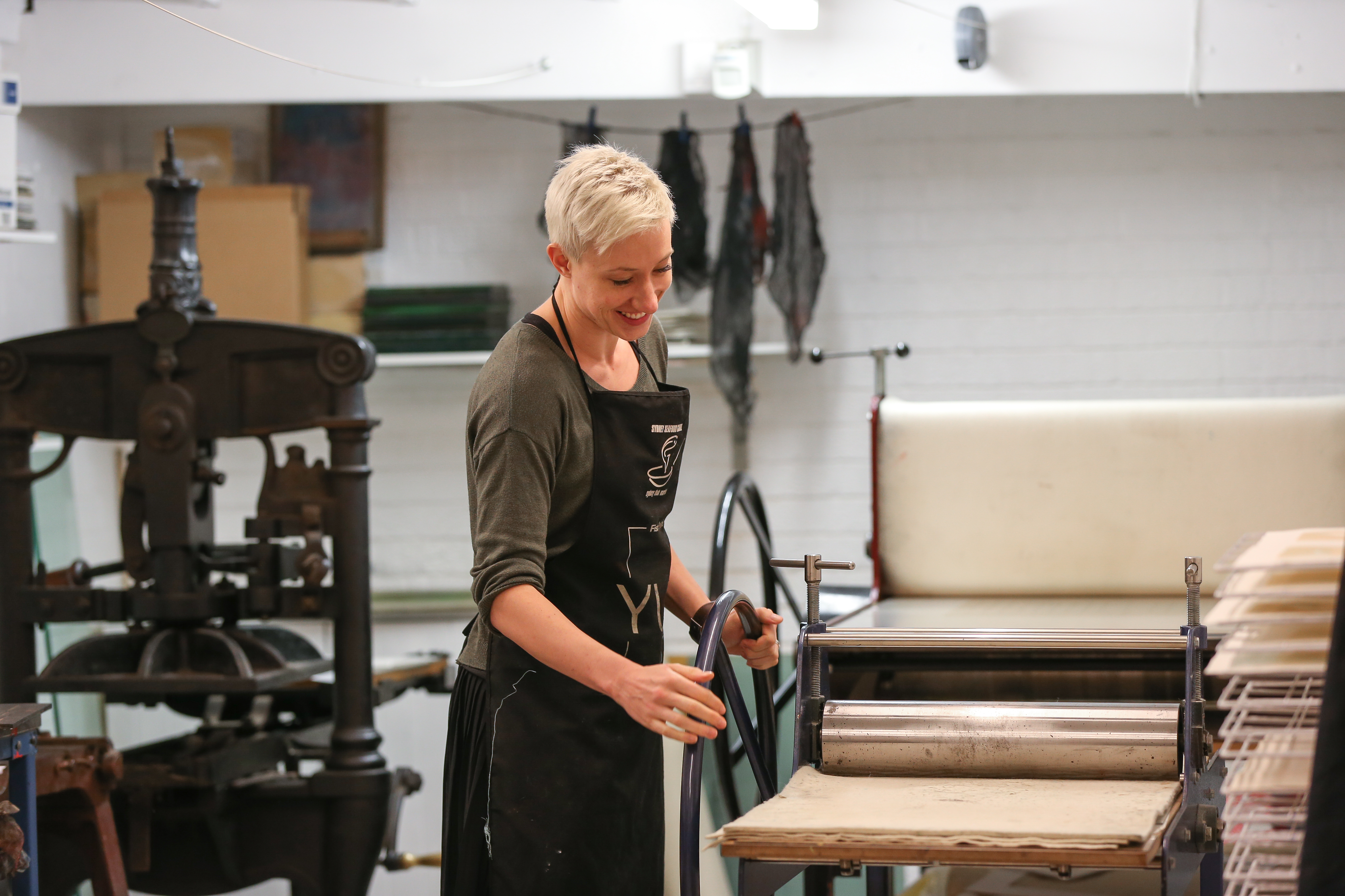 Print making at Pine Street Creative Arts Centre