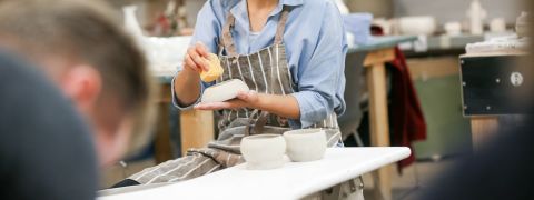 Intermediate wheel throwing ceramics classes