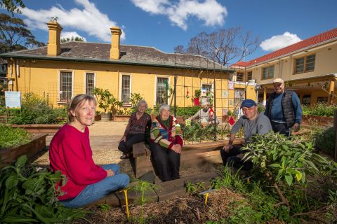 The Saint Helen&#39;s Community Garden in Glebe has over 80 active members. They grow everything from seed and meet every Sunday. Credit: Mark Metcalfe.