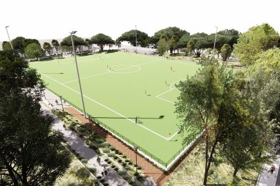 Artist’s impression of Perry Park Synthetic Sportsfield