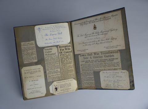Mrs William Stones scrapbook of ephemera, 1930s (City of Sydney Archives, A-000529759)