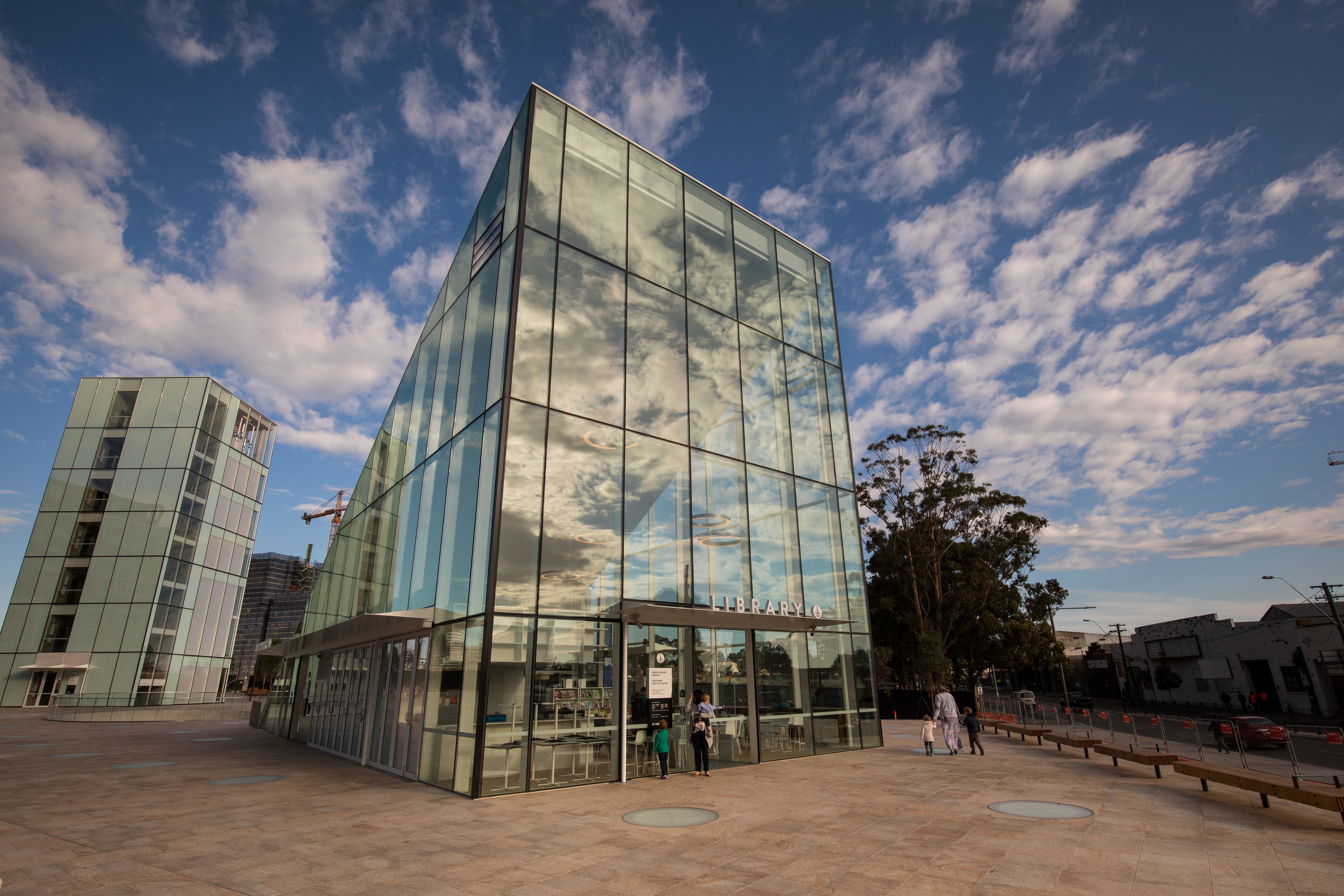 Image description: Green Square Library.