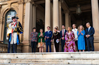 The town crier proclaims the Council for 2024