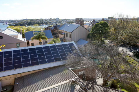 Rooftop solar panels. Image: City of Sydney