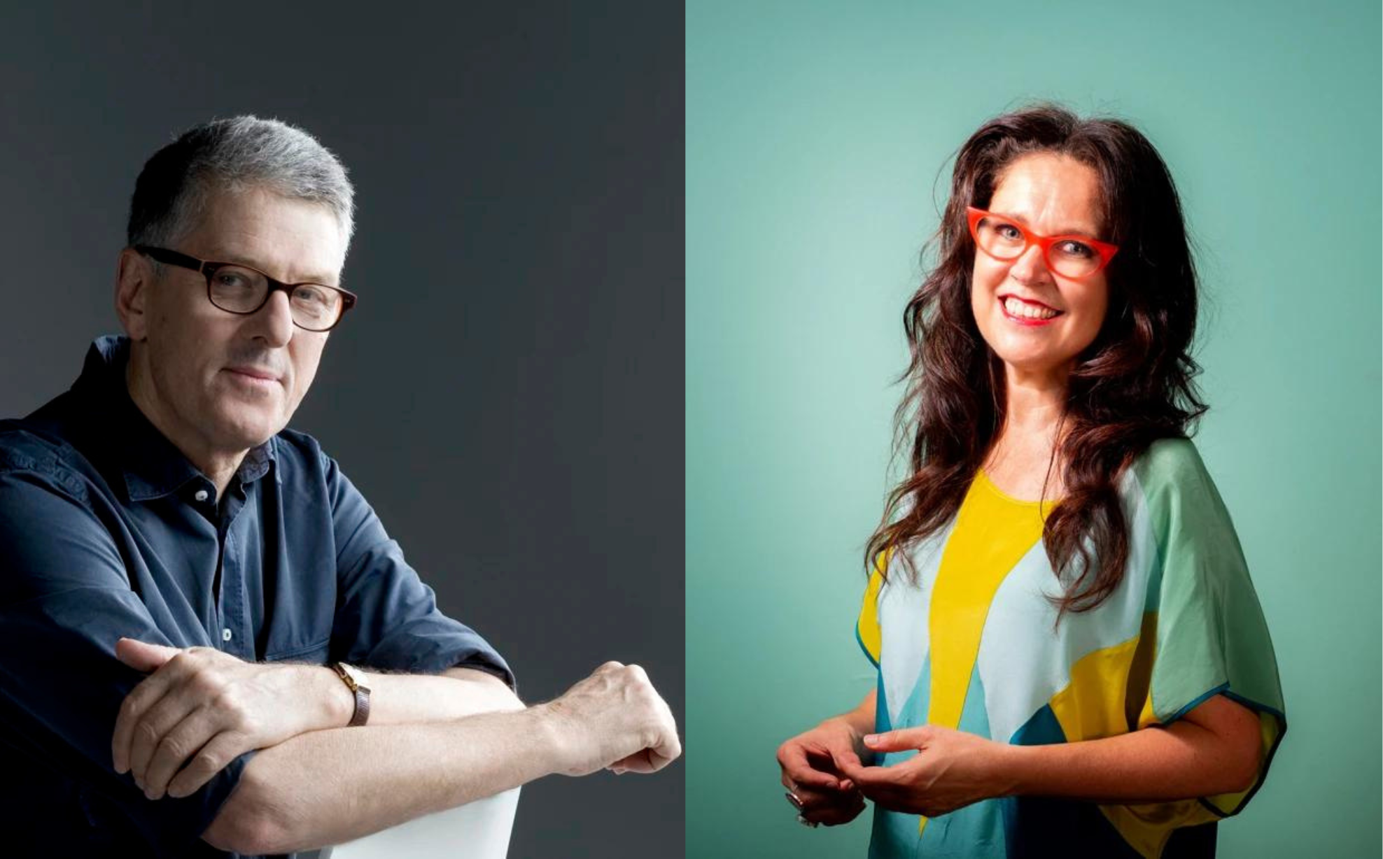 An intellectual battle featuring the minds of Annabel Crabb, David Marr (photo credit Christipher Ireland), Rhys Nicholson, Toby Walsh and adjudicated by Yumi Stynes. Image: Sydney Writers' Festival.