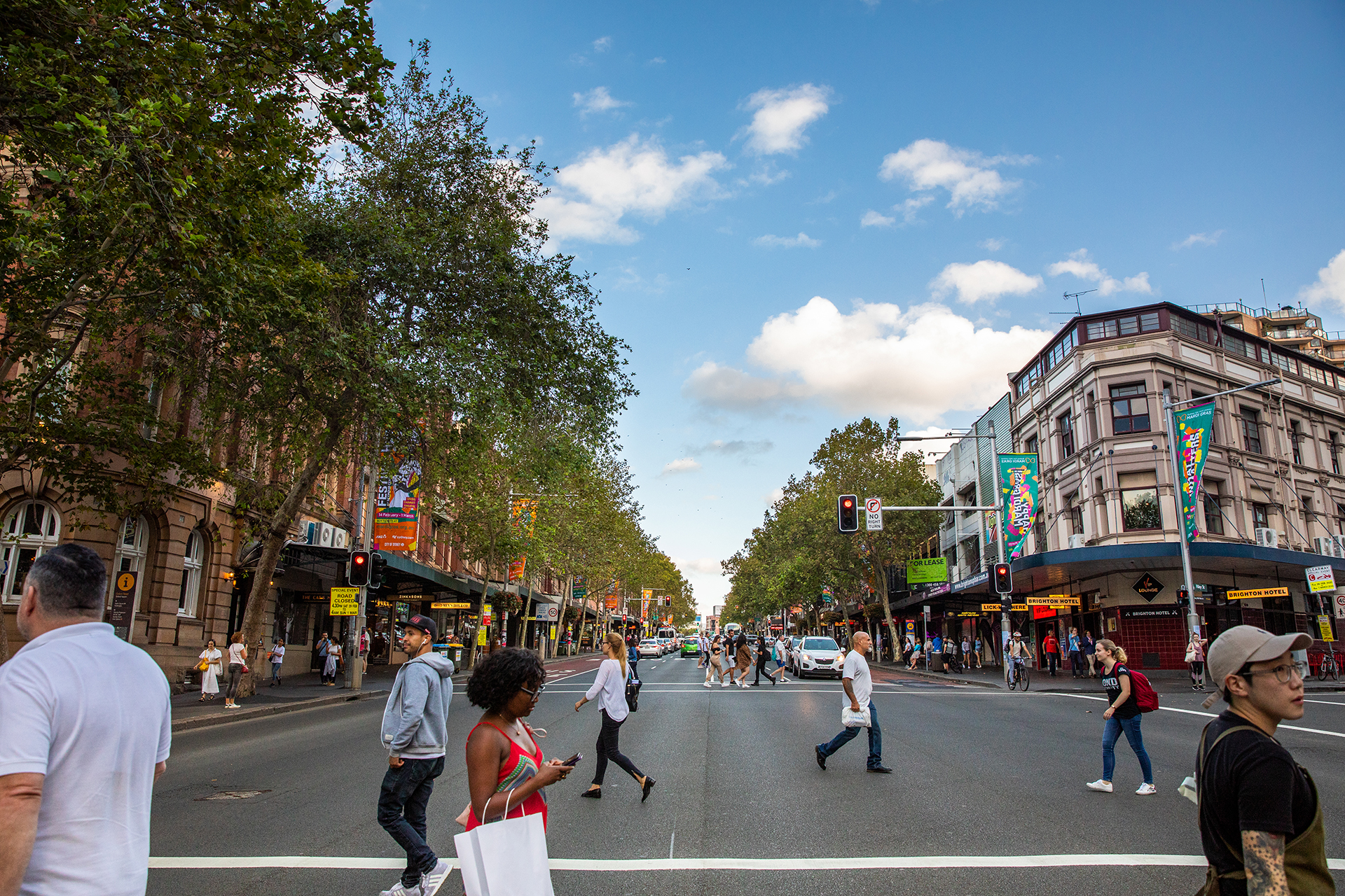 Katherine Griffiths / City of Sydney. Oxford Street, Darlinghurst: 28 February 2020. Street scenes along Oxford street in Darlinghurst.