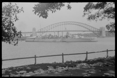 HMS Sussex, Farm Cove, Sydney, 1934 