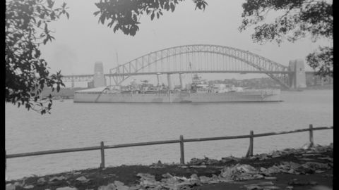 HMS Sussex, Farm Cove, Sydney, 1934