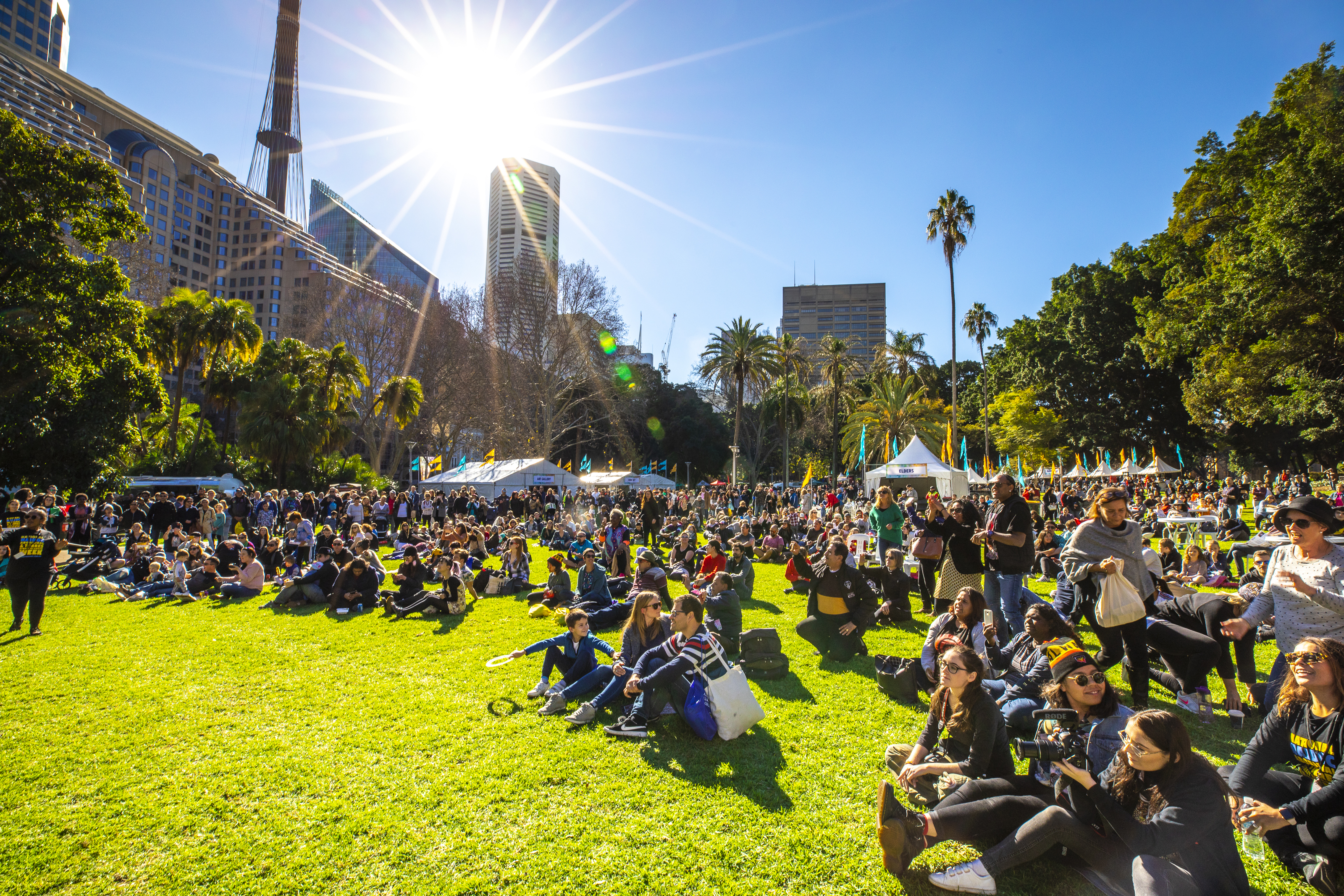 Crowds at NAIDOC in the City.