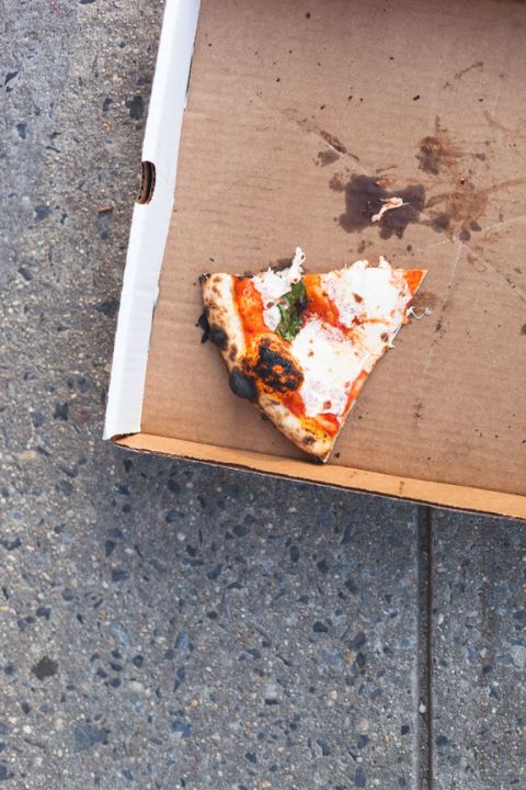 Pizza boxes can go in the recycling bin as long as you remove any leftovers.