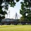 (22 March 2022) Light rail with the Anzac Bridge in the background. (Photo by Abril Felman/City of Sydney)