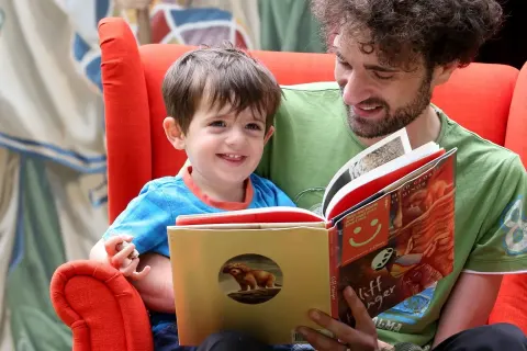 Rhymetime and storytime sessions are presented in Auslan, English, and Mandarin at Darling Square, Glebe, Green Square, and Surry Hills libraries during school terms.  Image: City of Sydney, 2024