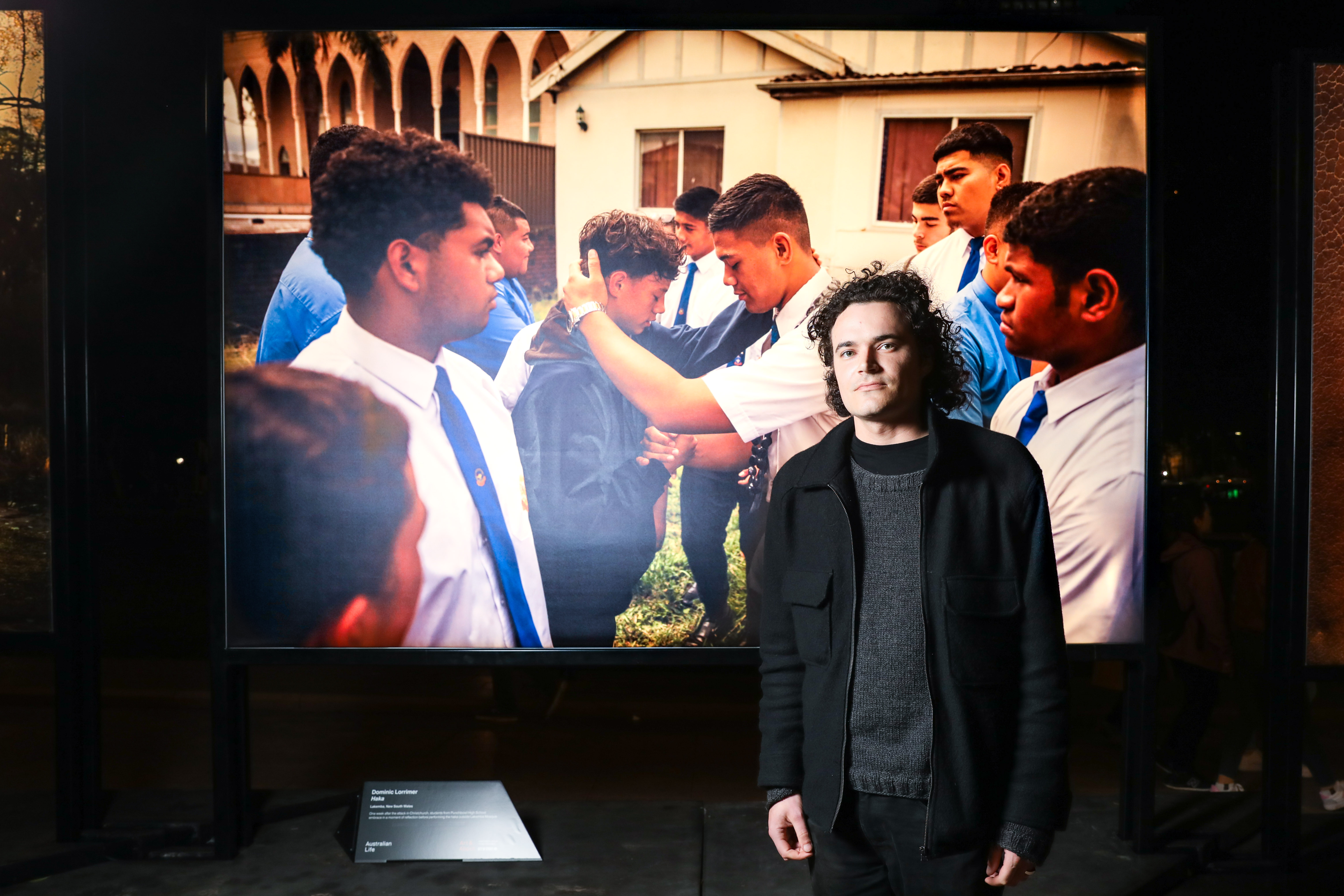 Dominic Lorrimer with his winning image - Haka