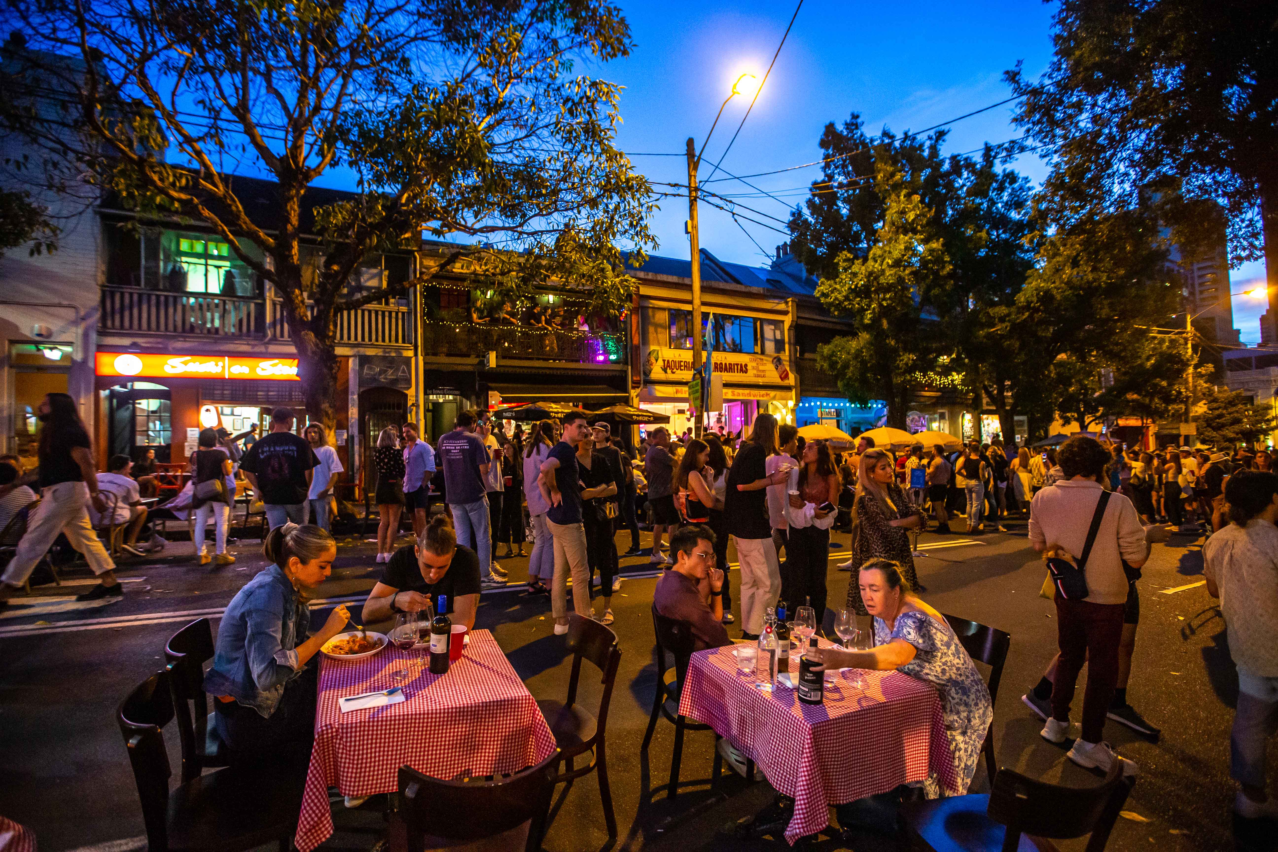 We're expanding outdoor dining and have waived more than $5.3 million in outdoor dining fees to support businesses. Photo: Katherine Griffiths, City of Sydney.