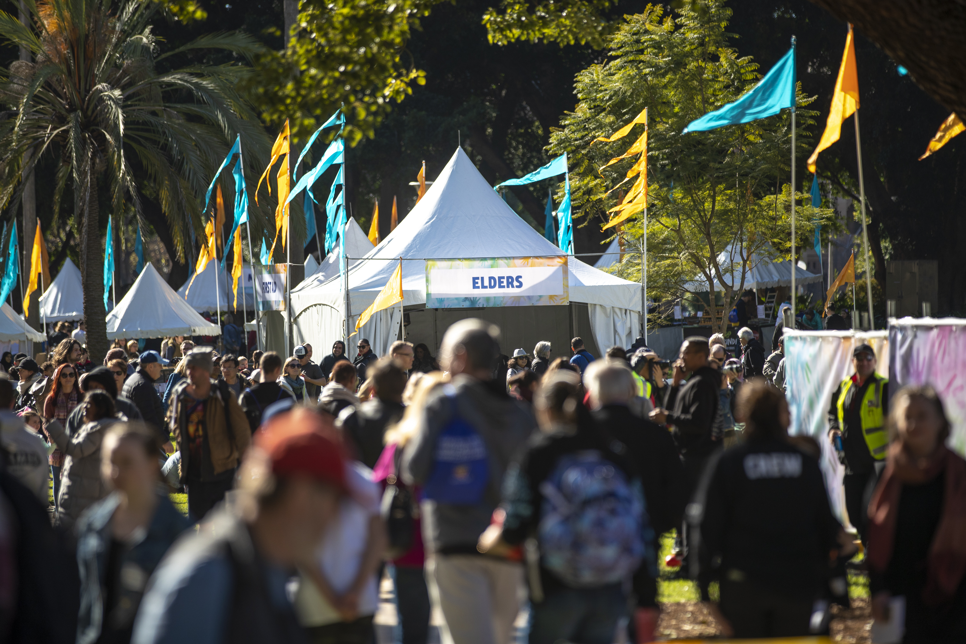 Sydneysiders exploring NAIDOC in the City. Photo: Joseph Mayers / City of Sydney