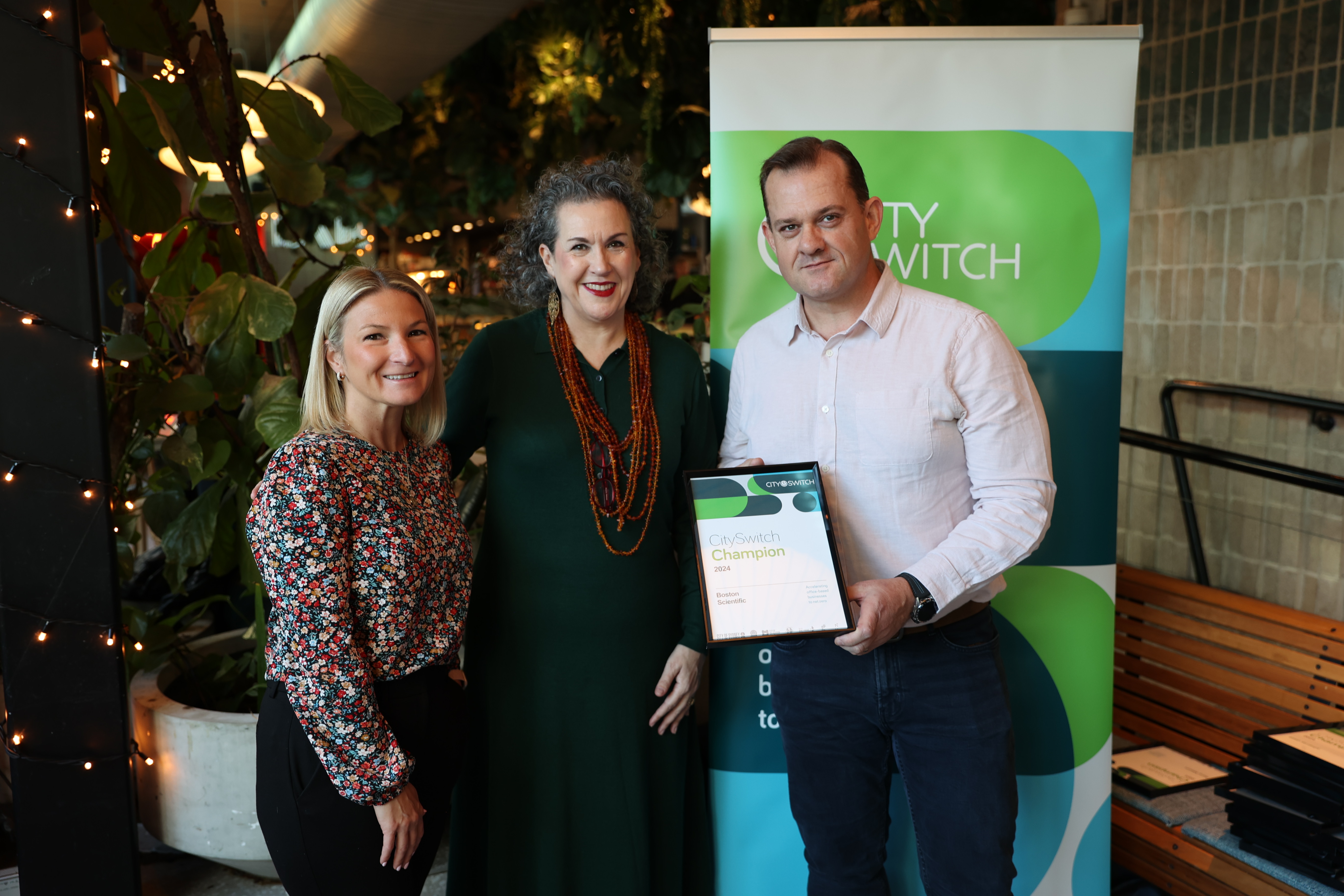 The team from Boston Scientific with North Sydney Mayor Zoe Baker