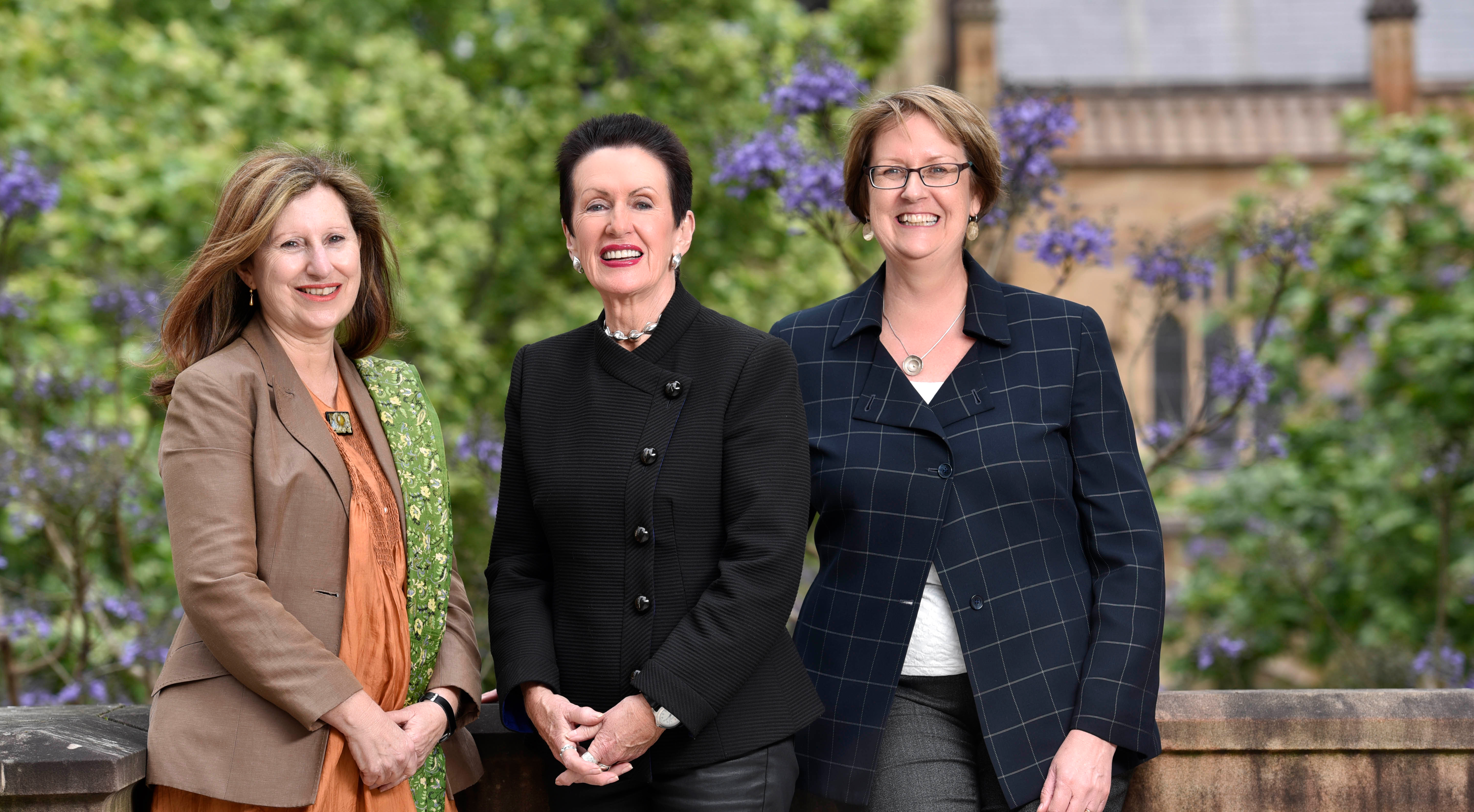 City of Sydney CEO Monica Barone, Lord Mayor Clover Moore and director of people, performance and technology Susan Pettifer