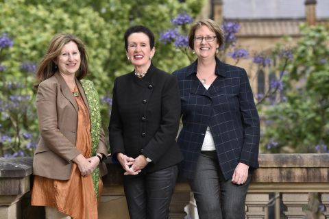 City of Sydney CEO Monica Barone, Lord Mayor Clover Moore and Director Workforce and Information Services Susan Pettifer.