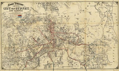 Sands&#39; Directory Map of the City of Sydney and Suburbs, 1887. Credit: City of Sydney Archives, Historical Atlas of Sydney