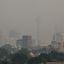 Smoke haze is seen over the Sydney CBD skyline as the air quality index reaches as higher than ten times hazardous levels in some suburbs.