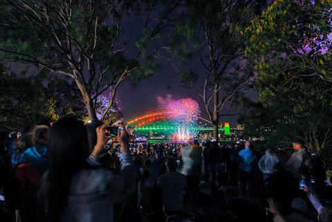 Mrs Macquaries Point is a great backdrop for some amazing pictures with the Harbour Bridge. New Years or otherwise. Image: City of Sydney / Matt Lambley