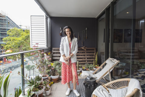 Ilana Cooper in her rented apartment powered by GreenPower. Image: Jessica Lindsay