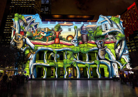 The City of Sydney supports Vivid&#39;s large-scale art installations and live performances