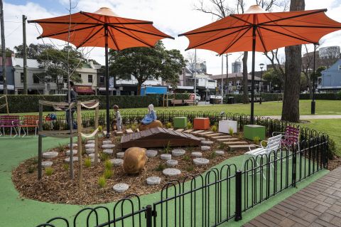 Shannon Reserve Playground includes a new nature play area