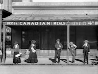The Canadian Dining Rooms at 4 George Street west (today's Broadway) c1901, City of Sydney Archives A-01000166 
