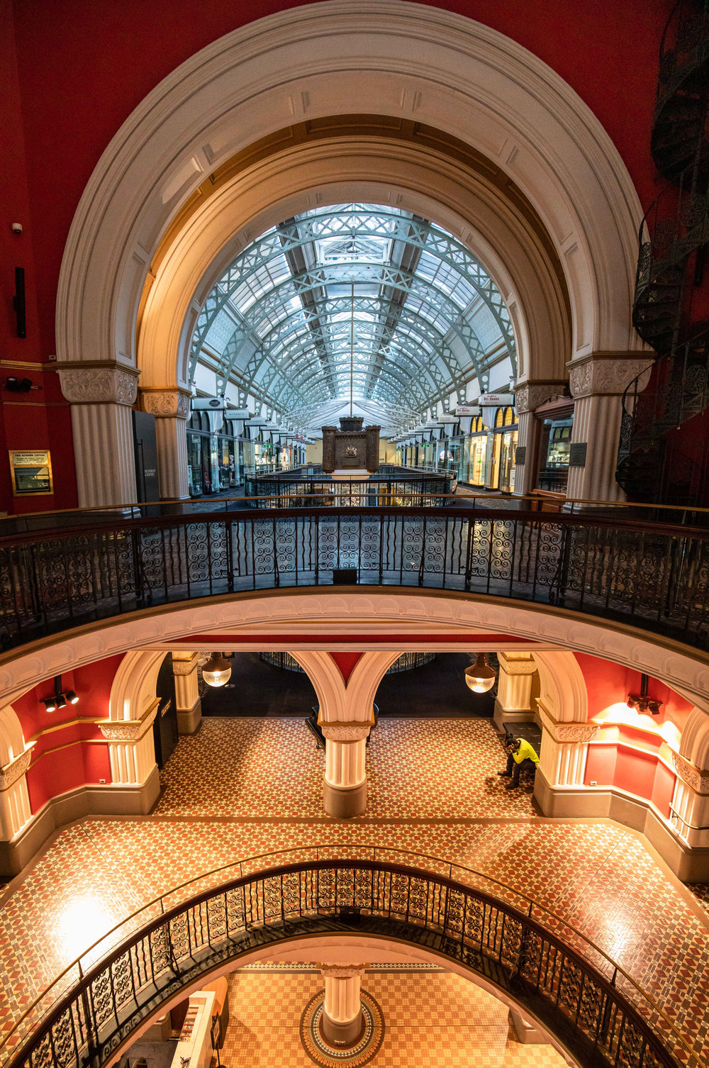 Queen Victoria Building during the Covid-19 pandemic, 2020 (City of Sydney Archives, photographer Katherine Griffiths, A-01137911)